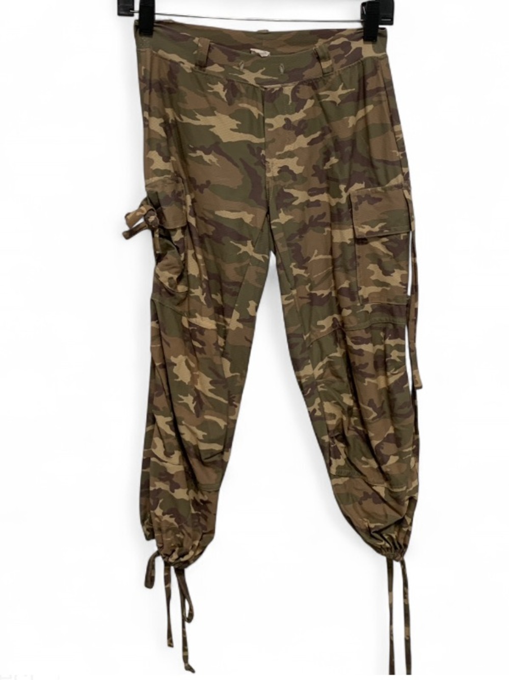 Y2K Turbowear Camo Cropped Cargo Jogger Pants